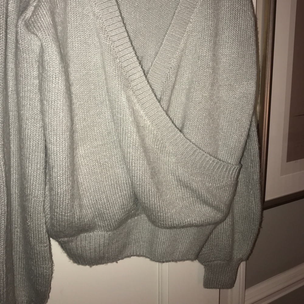 LF Grey, Oversized Wrap Sweater - Picture 2 of 3